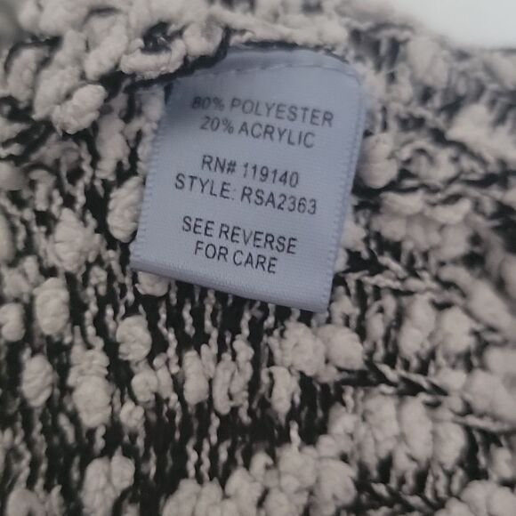 Women's Black and White Cardigan - Picture 3 of 5